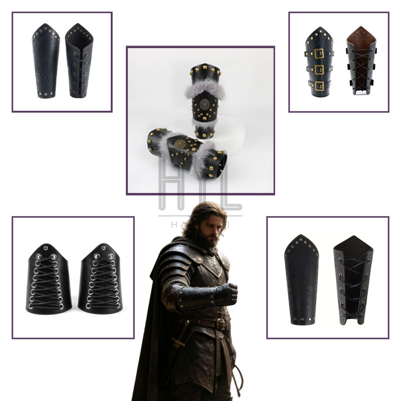 Costumes - Manopla Medieval Steampunk Retro de Couro