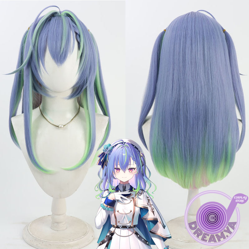 Anime Cosplay Wig Heat Resistant - Suzumi nemo peruca cosplay vtuber azul