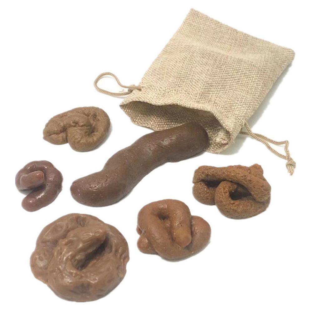 Fake Poop Gag Gift - 6 pçs piada gadget squish tolo