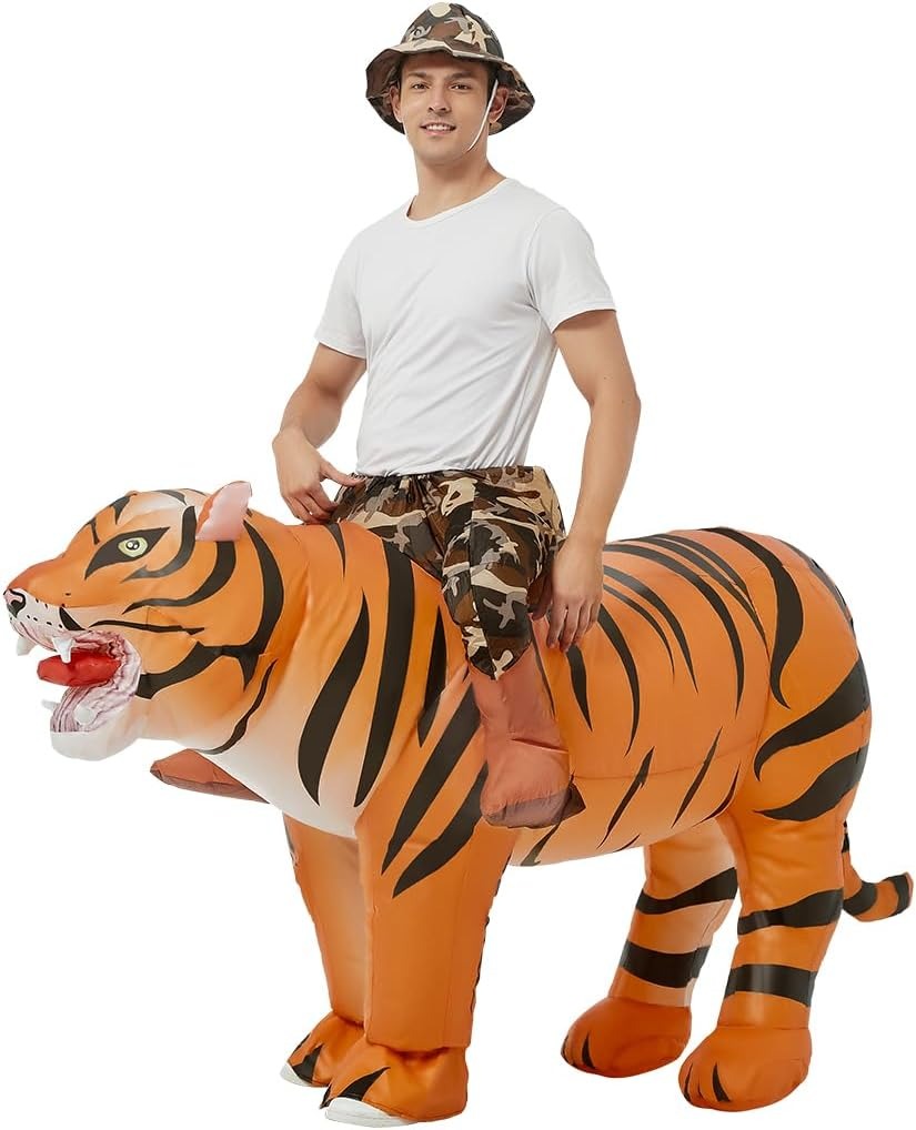 Costumes - Fantasia de tigre insuflável para adultos,