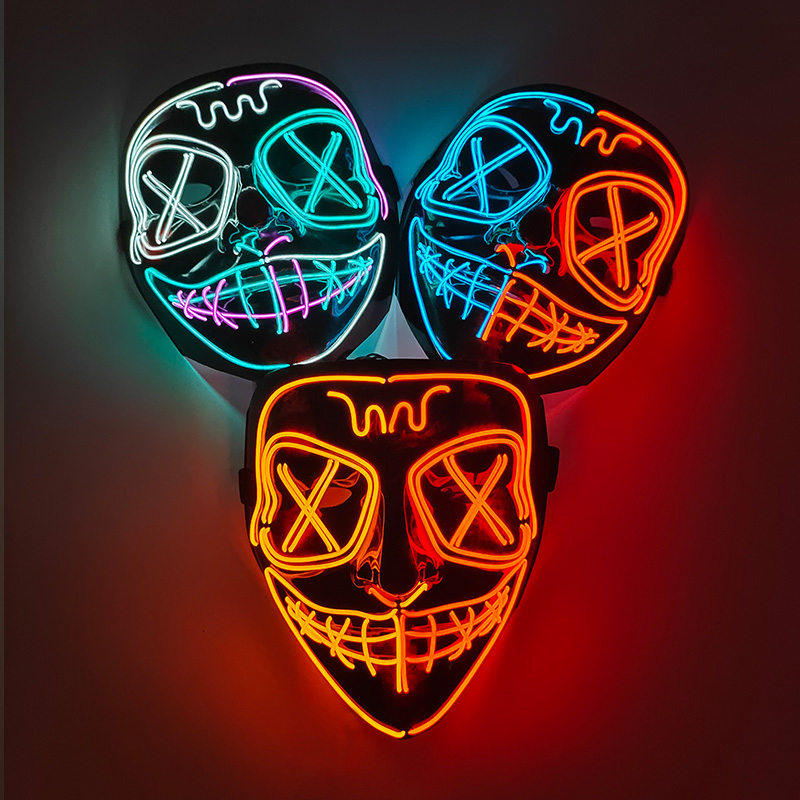 Máscara Facial Completa Sem Fi - Led Purge Mask Halloween avaliação e preço