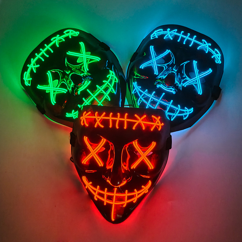 Máscara Facial Completa Sem Fi - Led Purge Mask Halloween avaliação e preço