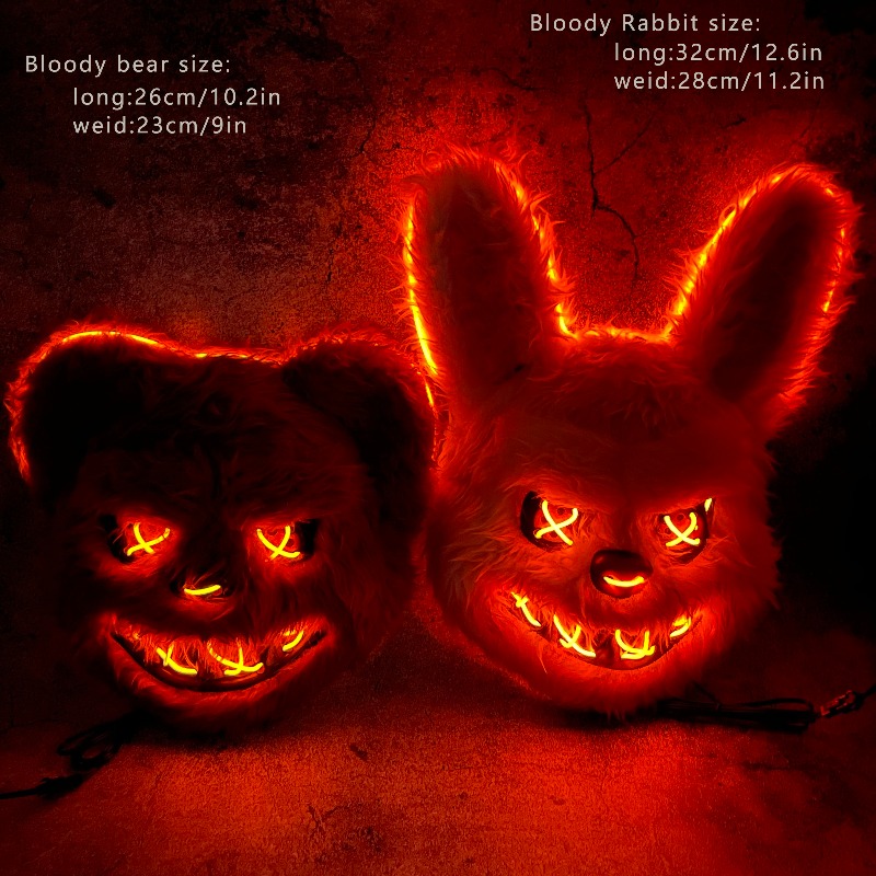 Máscara Facial Luminosa de LED - Led Purge Mask Halloween avaliação e preço