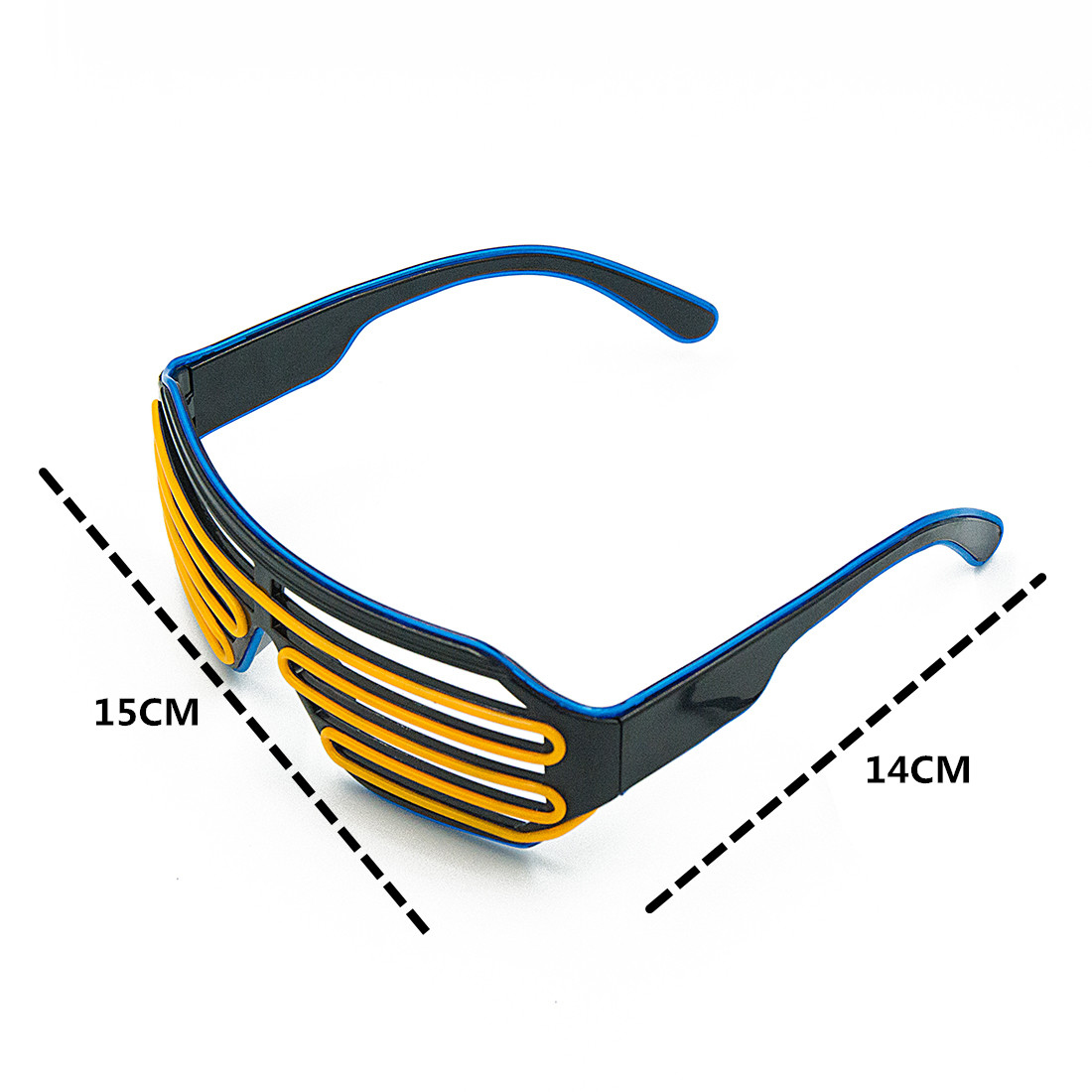 Óculos brilhantes led gafas lu - Glow In The Dark Party Glasses avaliação e preço