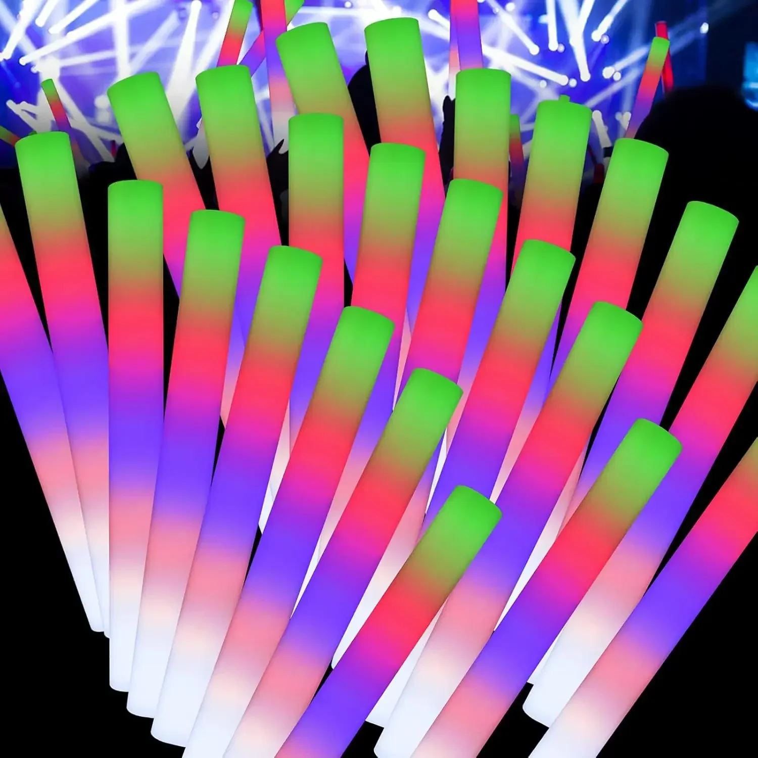50PCS Bastões de Espuma LED pa - Flashing Led Foam Sticks Party avaliação e preço