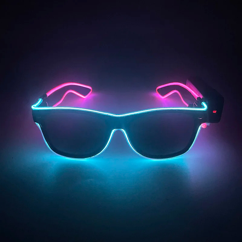 Novos óculos de LED sem fio co - Glow In The Dark Party Glasses avaliação e preço