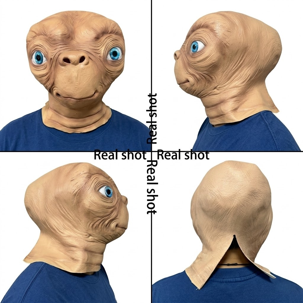 ET Alien Máscara de Látex Hall - Latex Alien Mask Realistic avaliação e preço