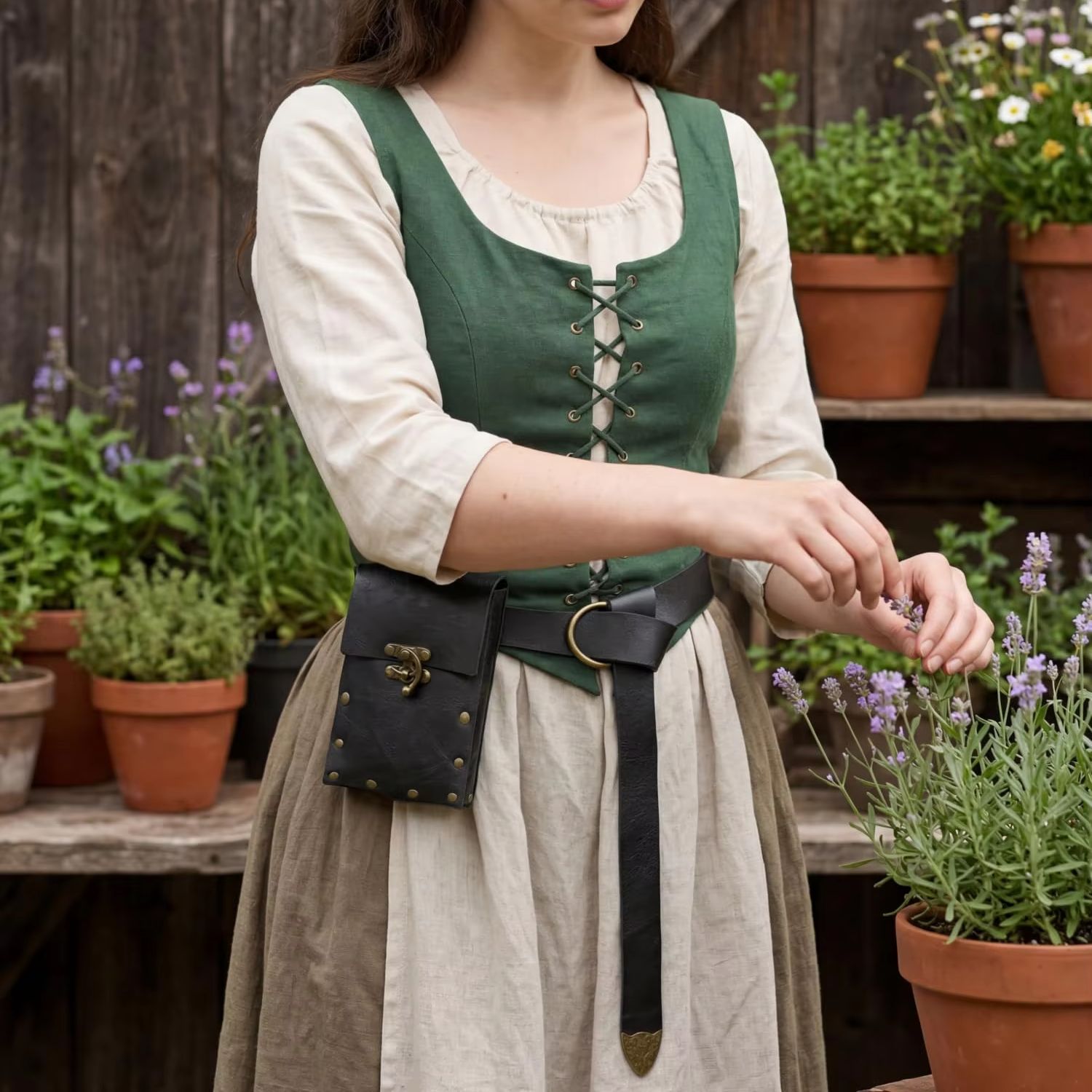 Bolsa de Cintura Medieval em C - Costumes avaliação e preço