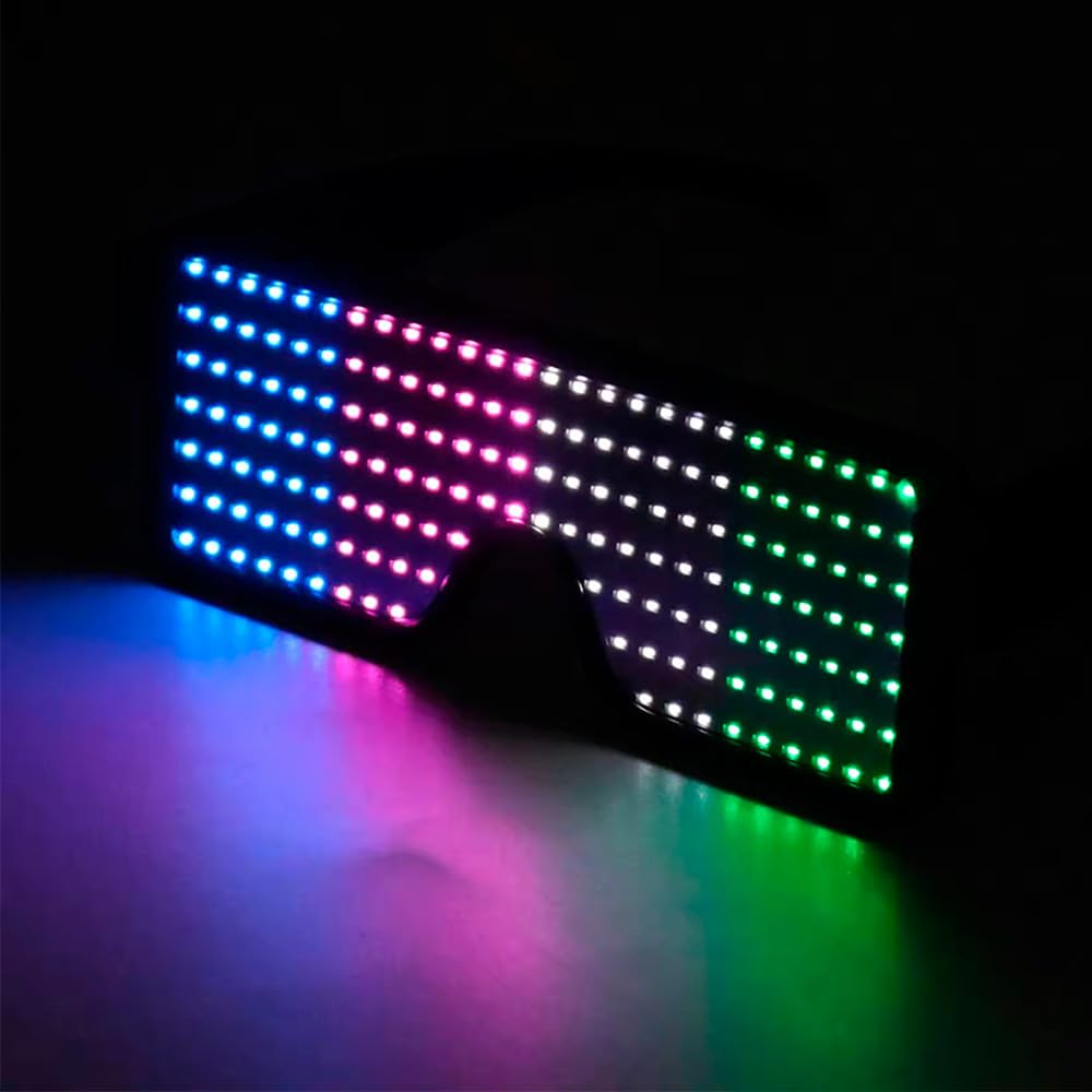 Óculos de led iluminados, ócul - Glow In The Dark Party Glasses avaliação e preço