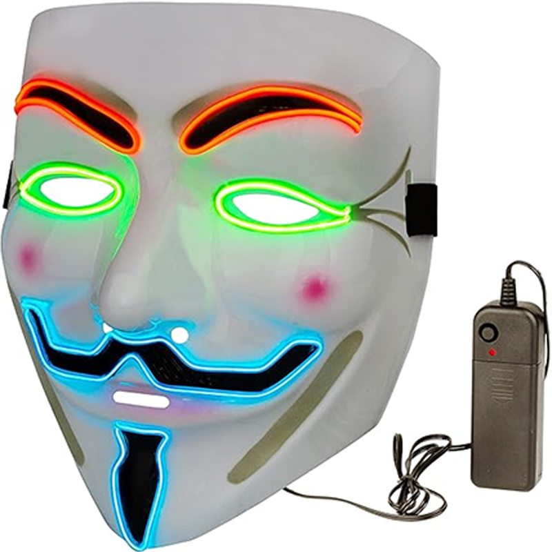 Máscara LED Vendetta para Deco - Led Purge Mask Halloween avaliação e preço