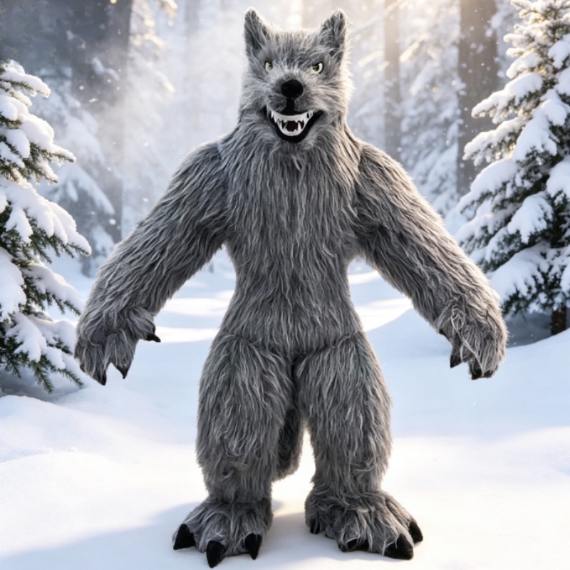 Fantasia de Mascote Lobo Cinza - Costumes avaliação e preço