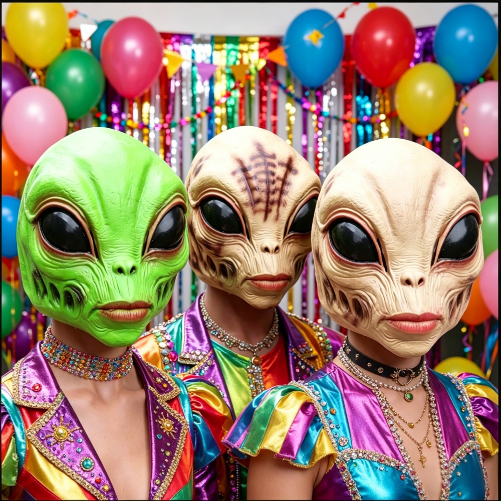 Máscara Alienígena de Hallowee - Latex Alien Mask Realistic avaliação e preço