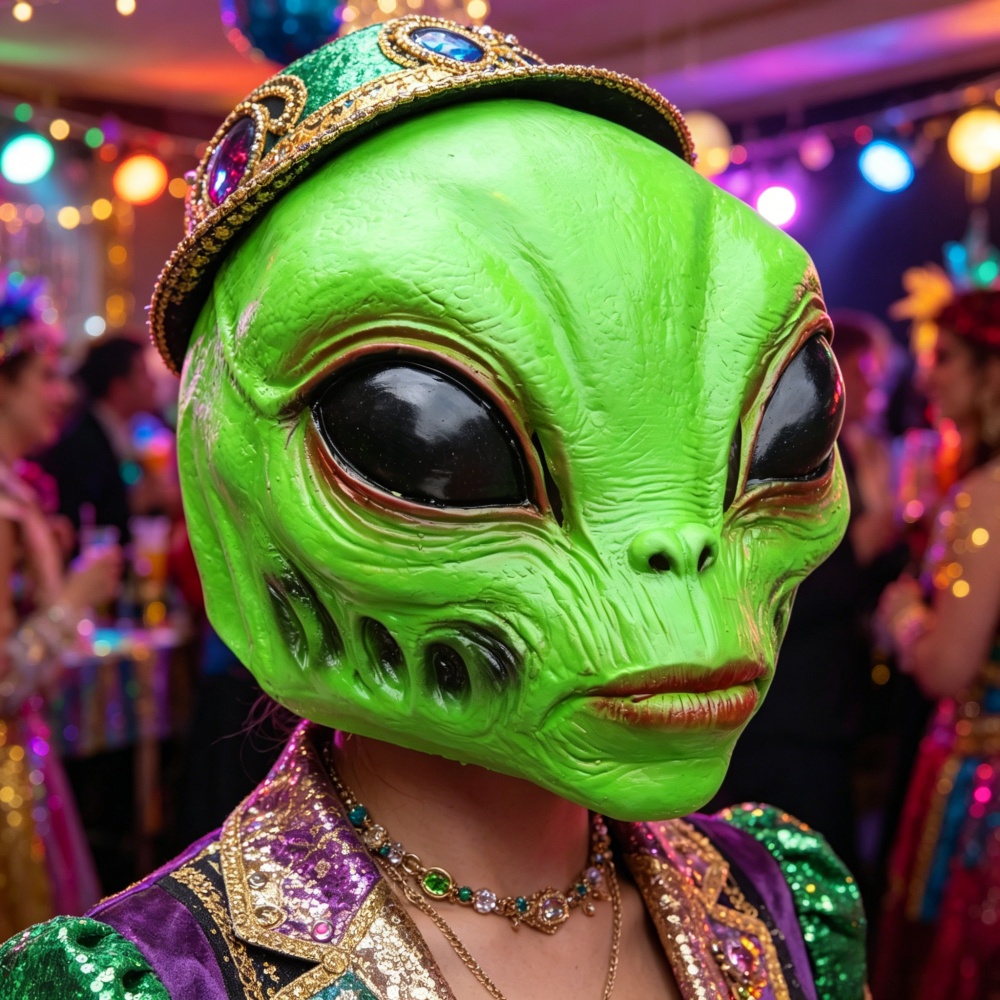 Máscara Alienígena de Hallowee - Latex Alien Mask Realistic avaliação e preço