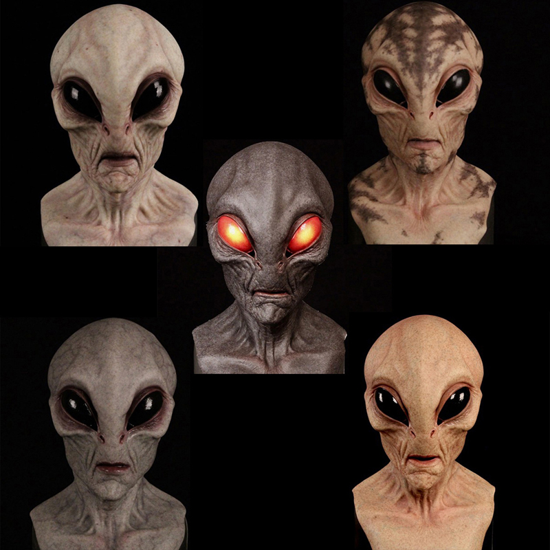 1 unidade, máscara de alieníge - Latex Alien Mask Realistic avaliação e preço