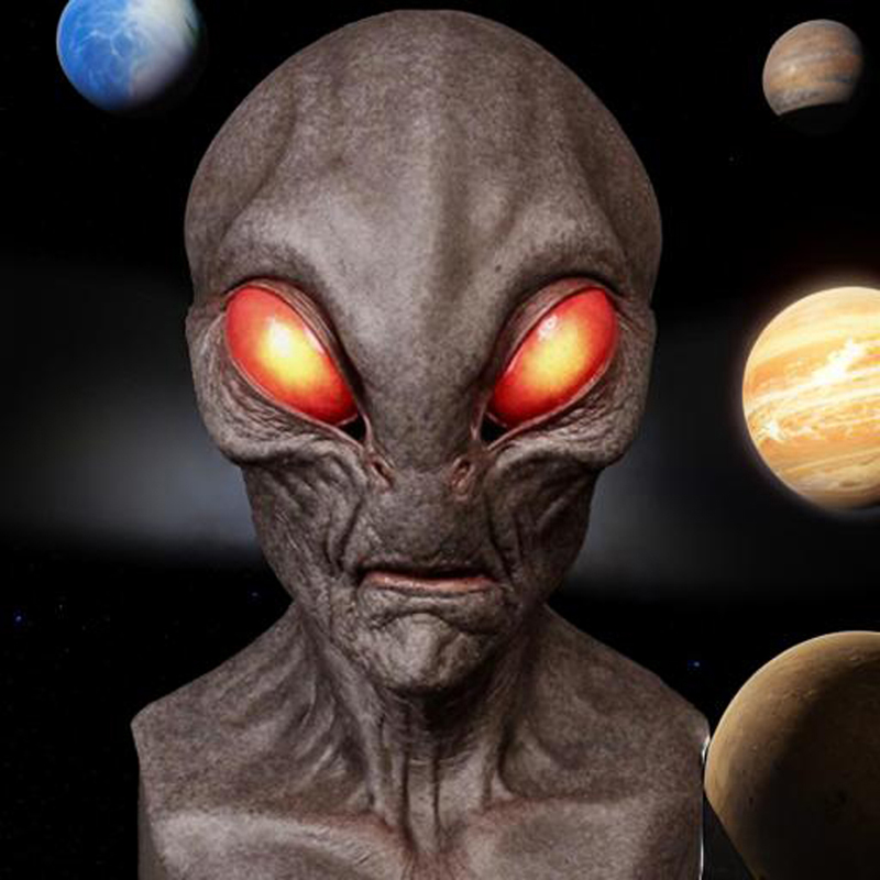 1 unidade, máscara de alieníge - Latex Alien Mask Realistic avaliação e preço