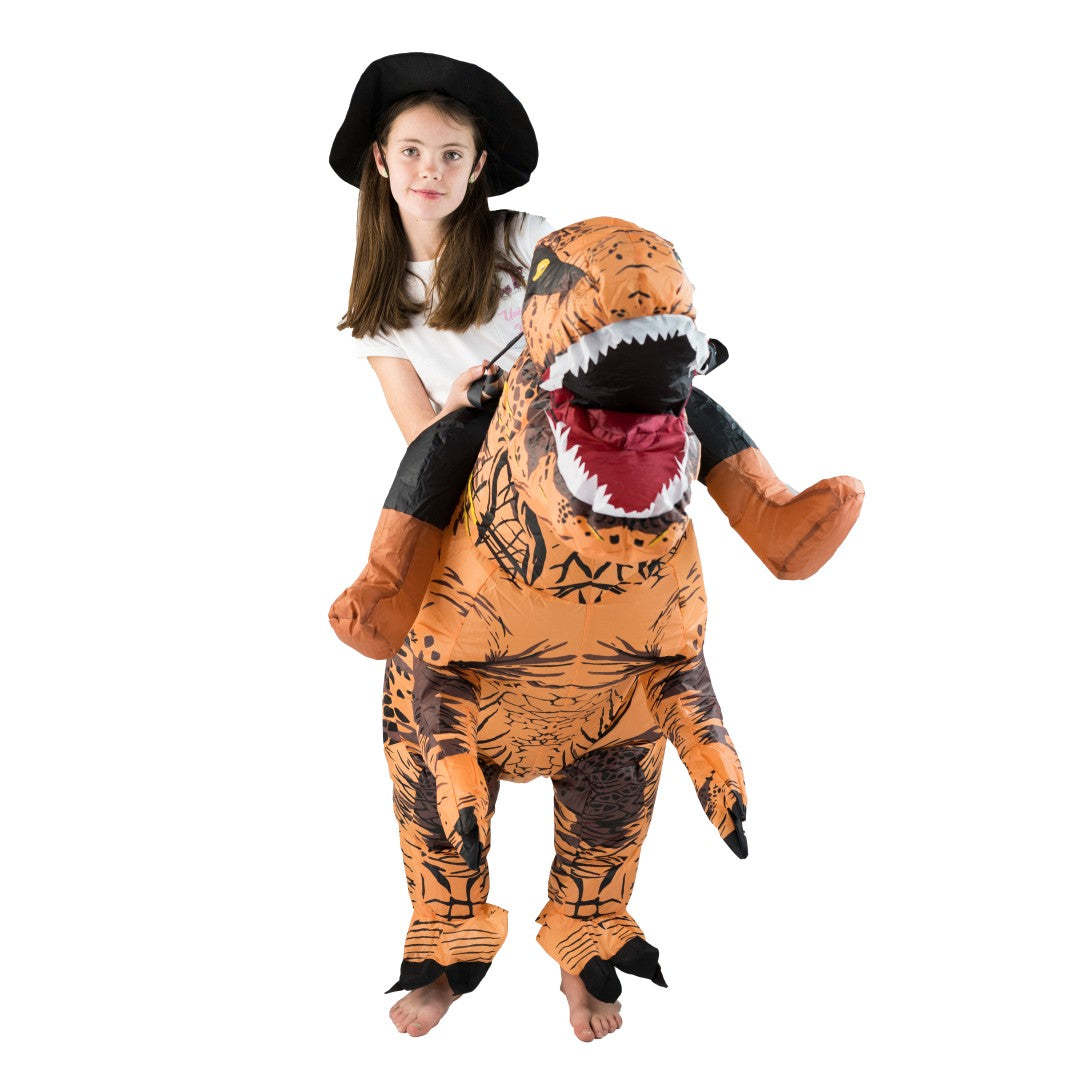Adulto engraçado equitação din - Inflatable Dinosaur Costume Adult avaliação e preço